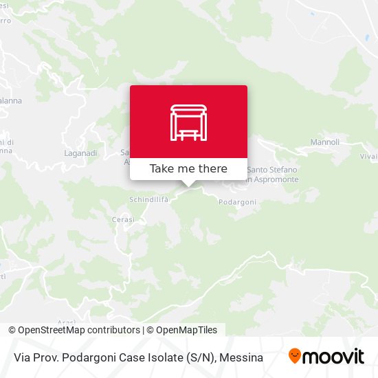 Via Prov. Podargoni  Case Isolate (S / N) map