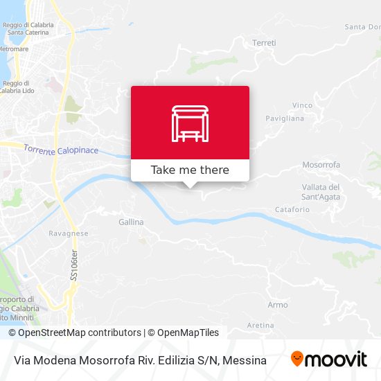 Via Modena Mosorrofa  Riv. Edilizia S / N map