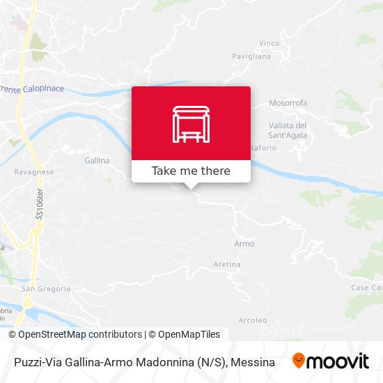 Puzzi-Via Gallina-Armo  Madonnina (N / S) map