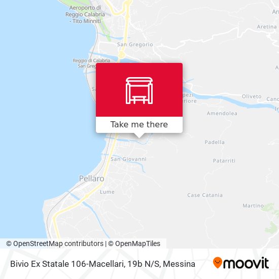 Bivio Ex Statale 106-Macellari, 19b N / S map
