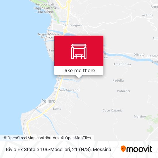 Bivio Ex Statale 106-Macellari, 21 (N / S) map