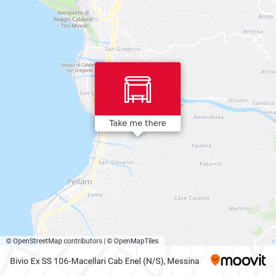 Bivio Ex SS 106-Macellari Cab Enel (N / S) map