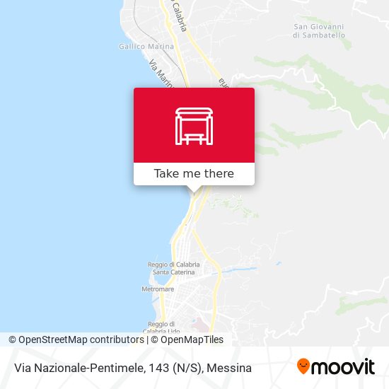 Via Nazionale-Pentimele, 143  (N / S) map