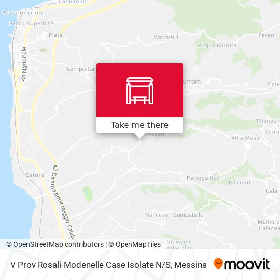 V Prov Rosali-Modenelle Case Isolate N / S map