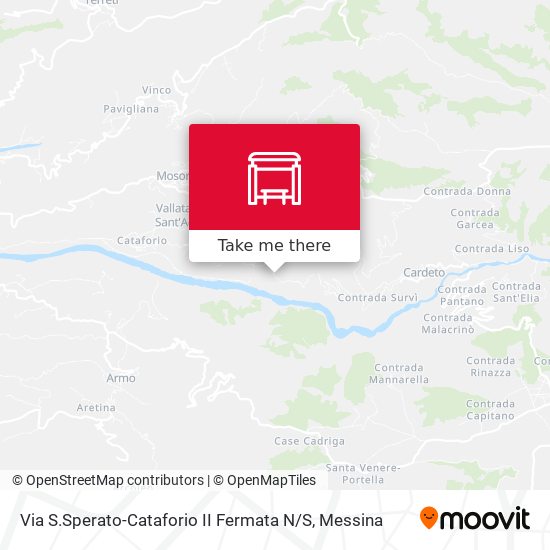 Via S.Sperato-Cataforio  II Fermata N / S map