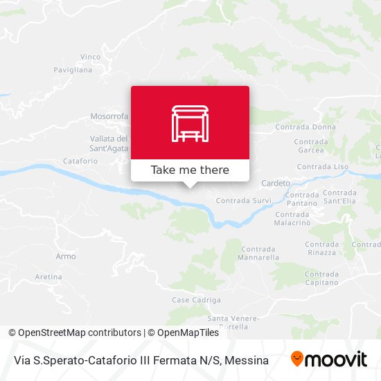 Via S.Sperato-Cataforio  III Fermata N / S map