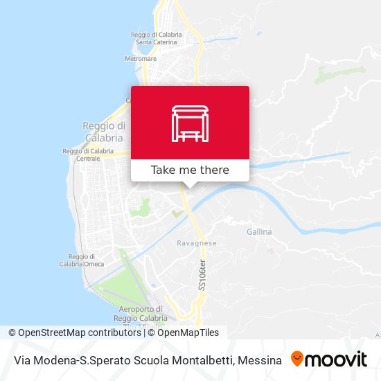 Via Modena-S.Sperato Scuola Montalbetti map