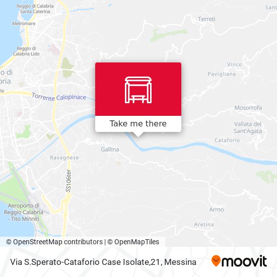 Via S.Sperato-Cataforio  Case Isolate,21 map