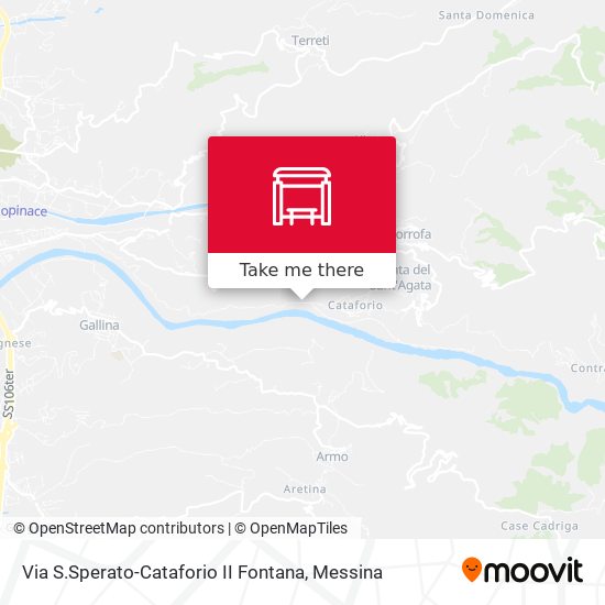 Via S.Sperato-Cataforio  II Fontana map