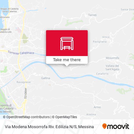Via Modena Mosorrofa  Riv. Edilizia N / S map
