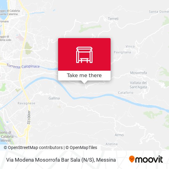 Via Modena Mosorrofa   Bar Sala (N / S) map