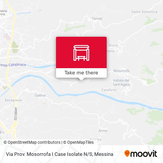 Via Prov. Mosorrofa  I Case Isolate N / S map