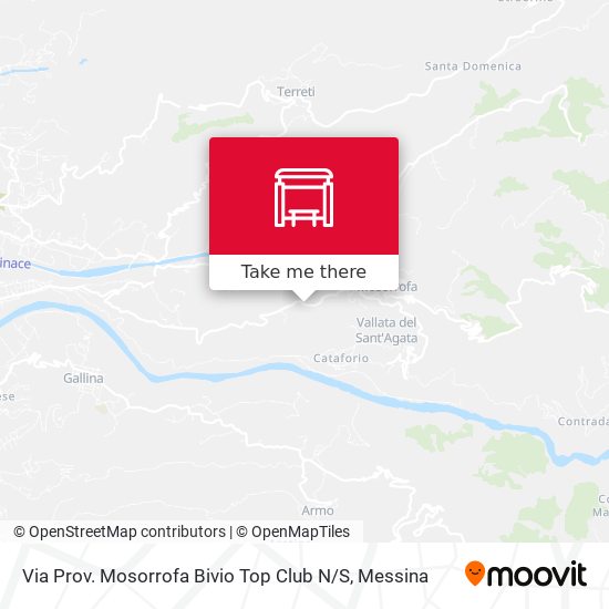 Via Prov. Mosorrofa  Bivio Top Club N / S map
