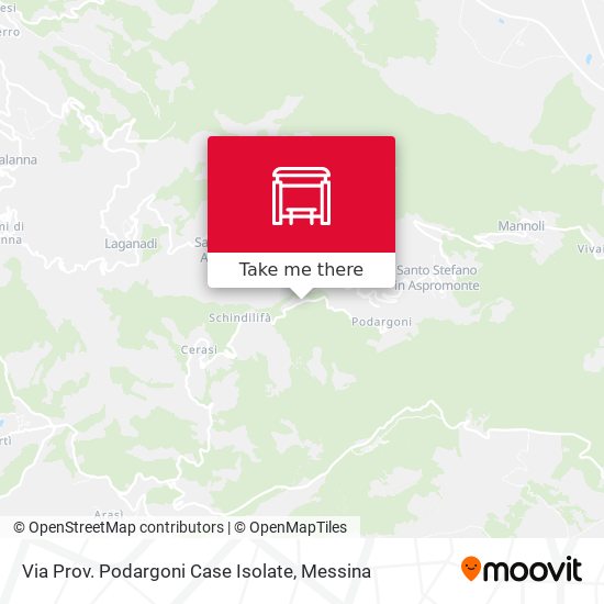 Via Prov. Podargoni  Case Isolate map