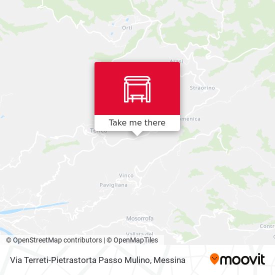 Via Terreti-Pietrastorta  Passo Mulino map