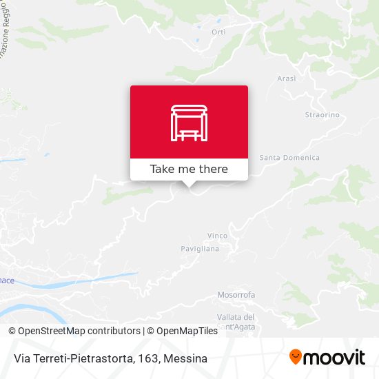 Via Terreti-Pietrastorta, 163 map