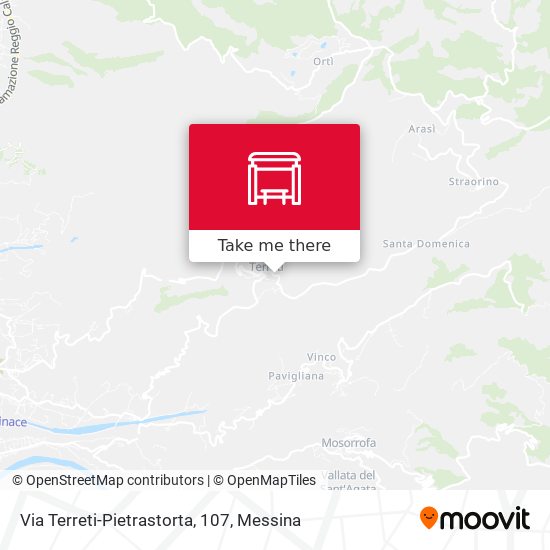 Via Terreti-Pietrastorta, 107 map