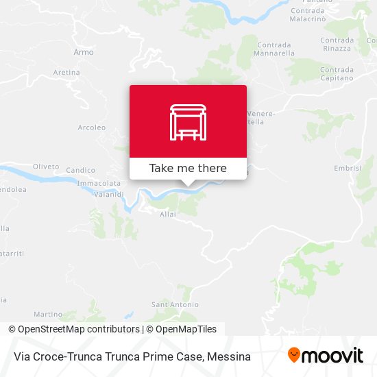 Via Croce-Trunca  Trunca Prime Case map