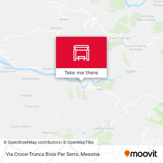 Via Croce-Trunca  Bivio Per Serro map