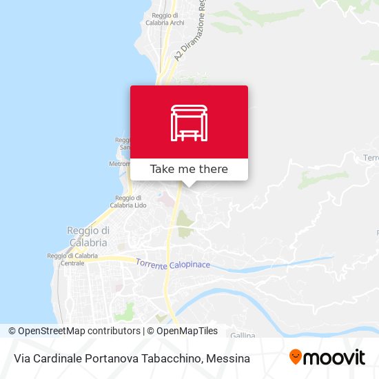 Via Cardinale Portanova  Tabacchino map
