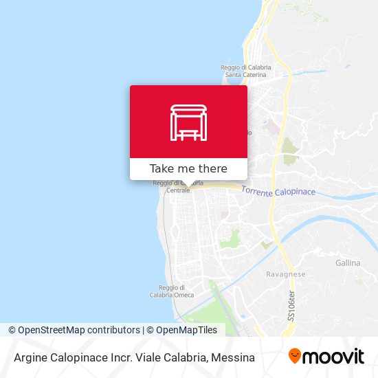 Argine  Calopinace  Incr. Viale Calabria map