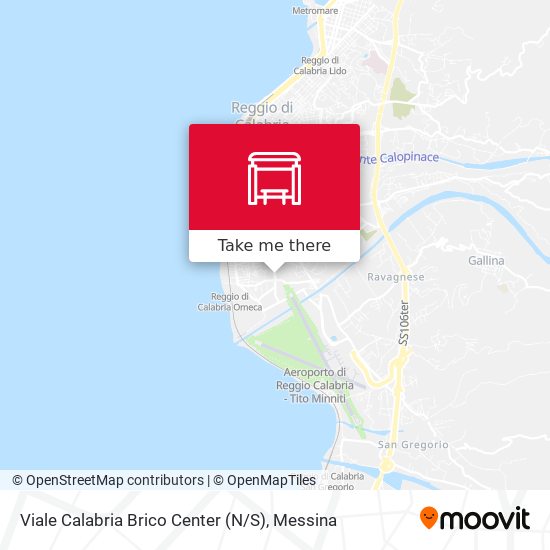 Viale Calabria  Brico Center (N / S) map