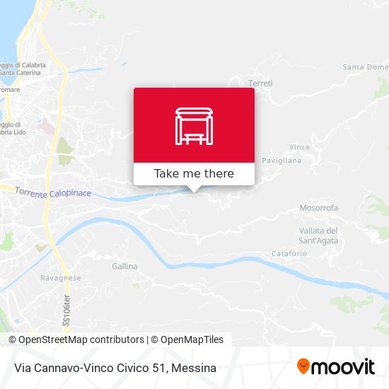 Via Cannavo-Vinco  Civico 51 map