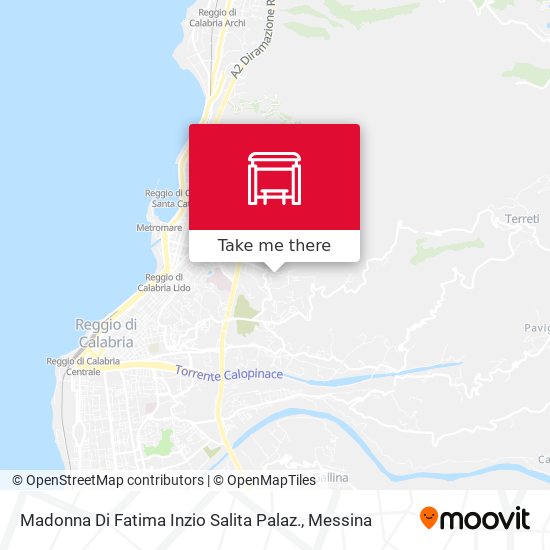 Madonna Di Fatima  Inzio Salita Palaz. map