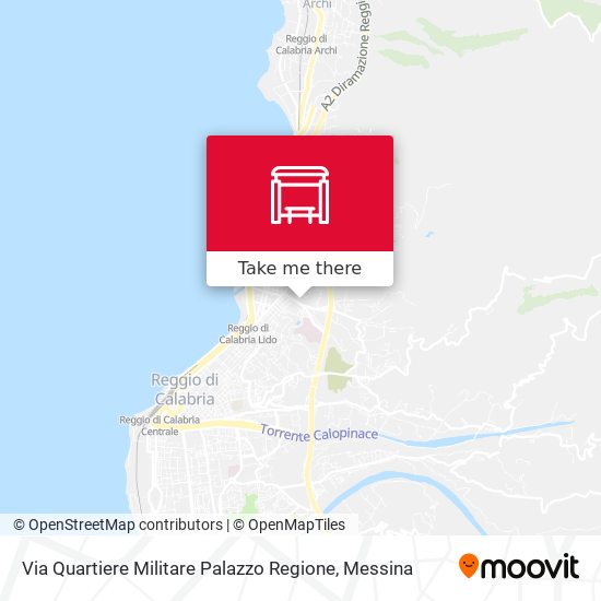 Via Quartiere Militare  Palazzo Regione map