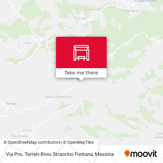 Via Pro. Terreti-Bivio Straorino Fontana map