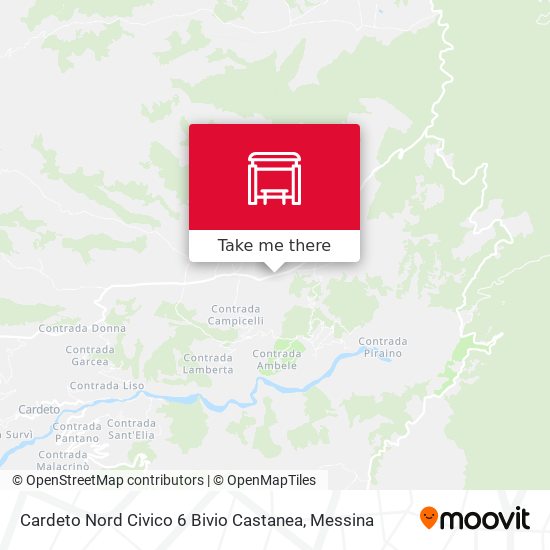 Cardeto Nord Civico 6 Bivio Castanea map