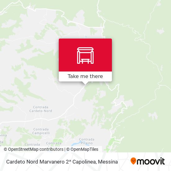 Cardeto Nord Marvanero 2^ Capolinea map