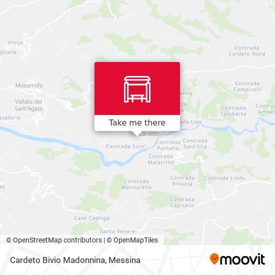 Cardeto Bivio Madonnina map