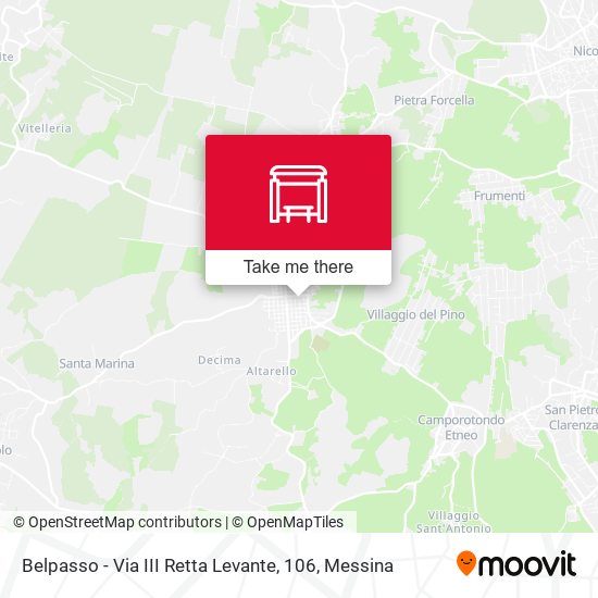 Belpasso - Via III Retta Levante, 106 map