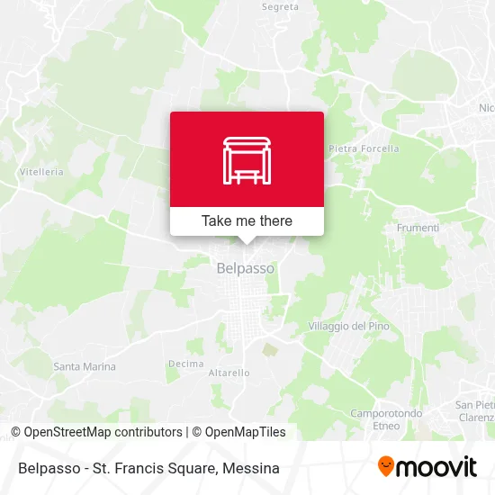 Belpasso - St. Francis Square map