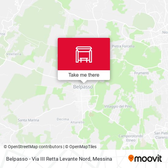 Belpasso - Via III Retta Levante Nord map