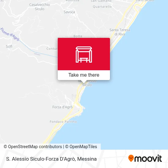 S. Alessio Siculo-Forza D'Agrò map