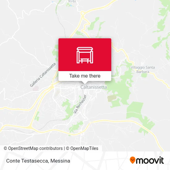 Conte Testasecca map
