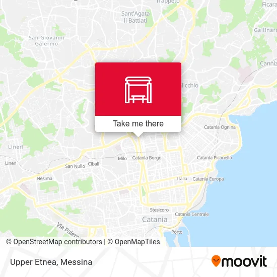 Upper Etnea map