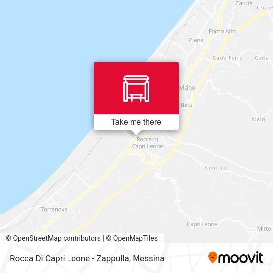 Rocca Di Capri Leone - Zappulla map