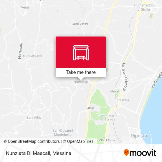 Nunziata Di Mascali map