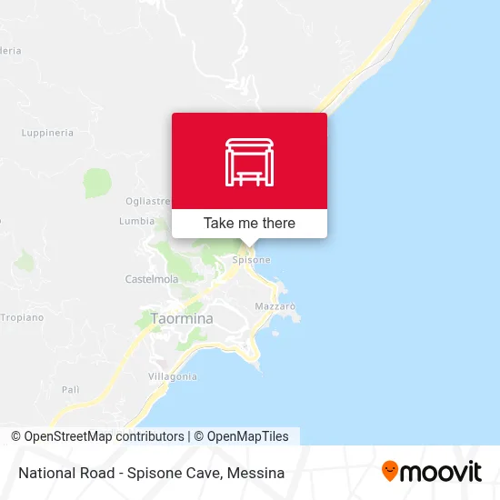National Road - Spisone Cave map
