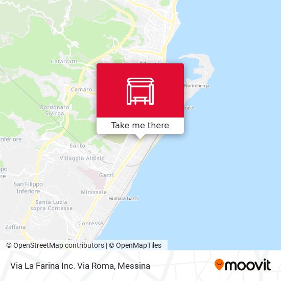 Via La Farina  Inc. Via Roma map