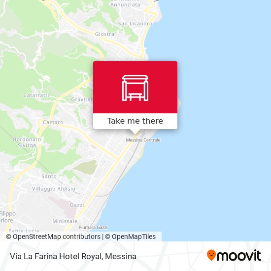Via La Farina  Hotel Royal map