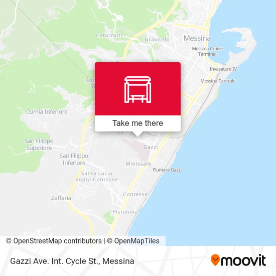 Gazzi Ave. Int. Cycle St. map
