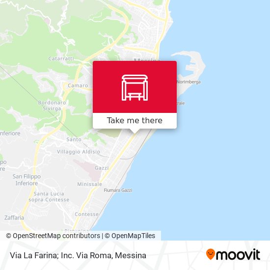 Via La Farina; Inc. Via Roma map