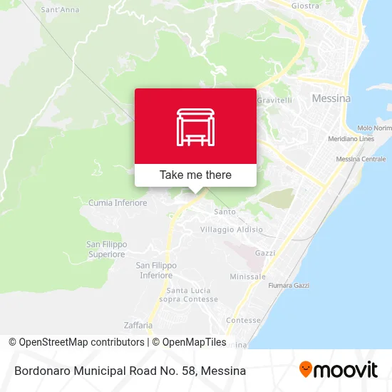Bordonaro Municipal Road No. 58 map