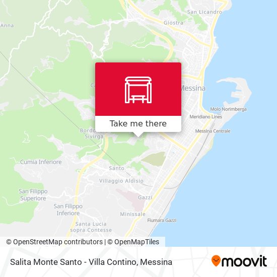 Salita Monte Santo - Villa Contino map
