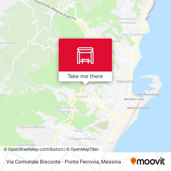 Via Comunale Bisconte - Ponte Ferrovia map
