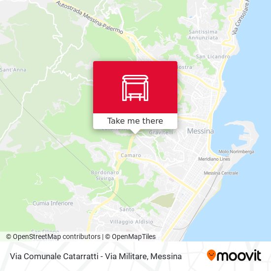 Via Comunale Catarratti - Via Militare map